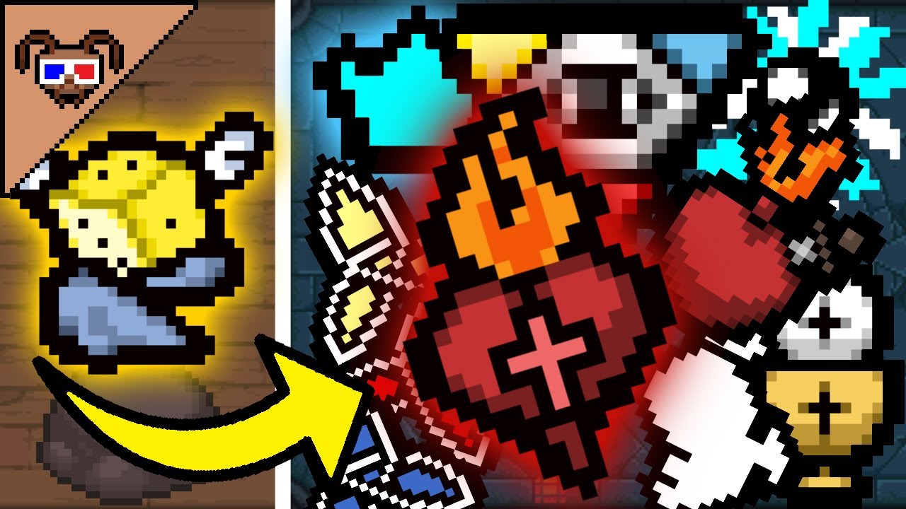 Этот Д6 превращает предметы В АНГЕЛЬСКИЕ {The binding of Isaac}