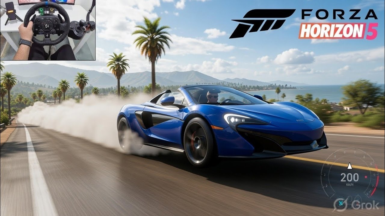 McLaren 650S Spider - Forza Horizon 5 |Logitech G923 Steering Wheel