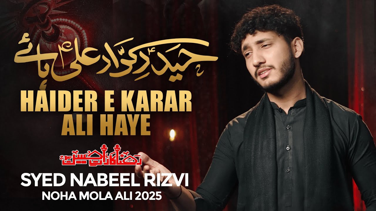 Haider e Karar Ali Haye | Nabeel Rizvi | 21 Ramzan Noha 2025  | Mola Ali Noha 2025