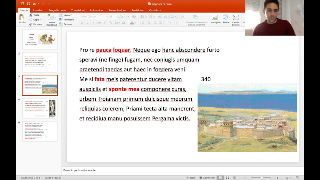Le parole di Enea (Eneide IV, vv. 331-361)