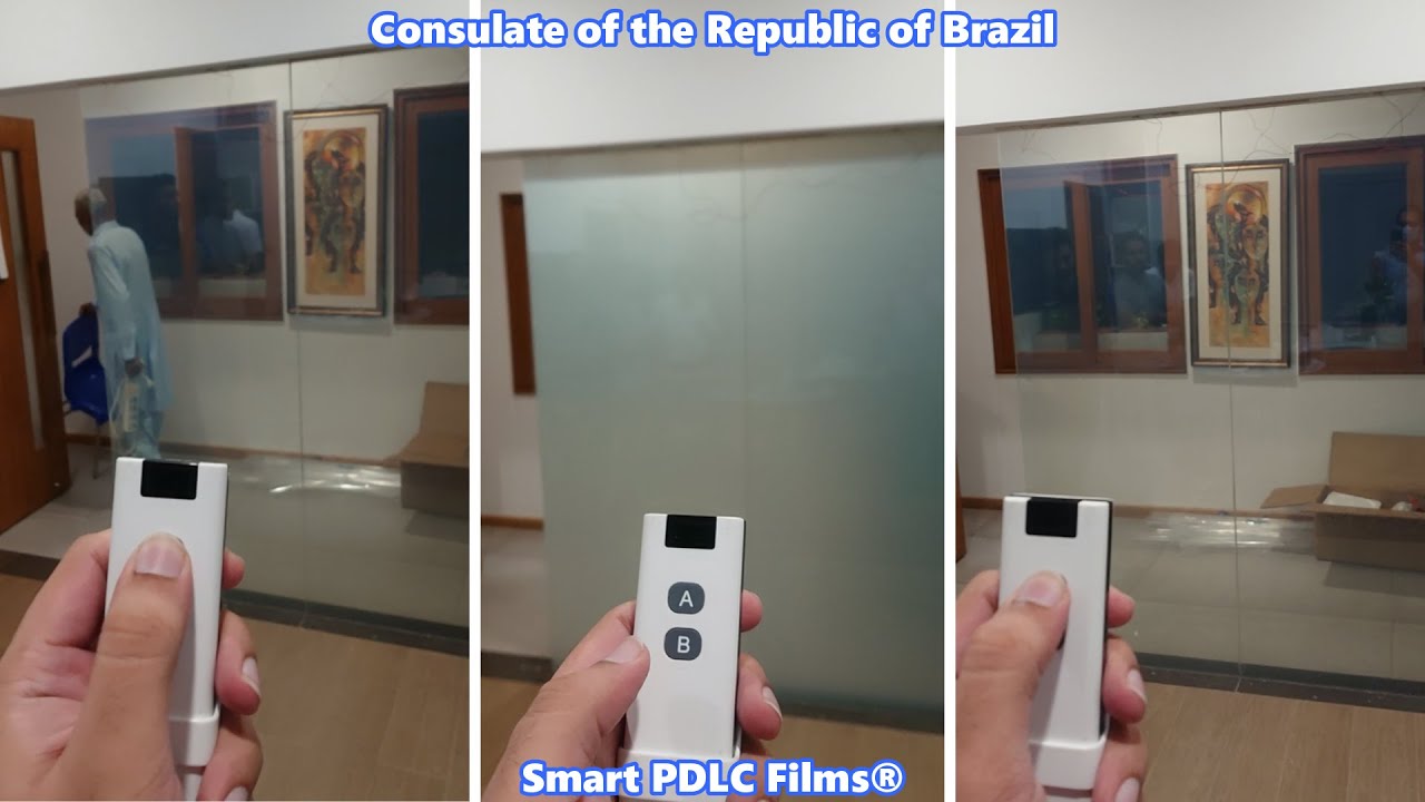 Consulate of the Republic of Brazil - Smart PDLC Films&reg; a.k.a. Electrochromic Films.