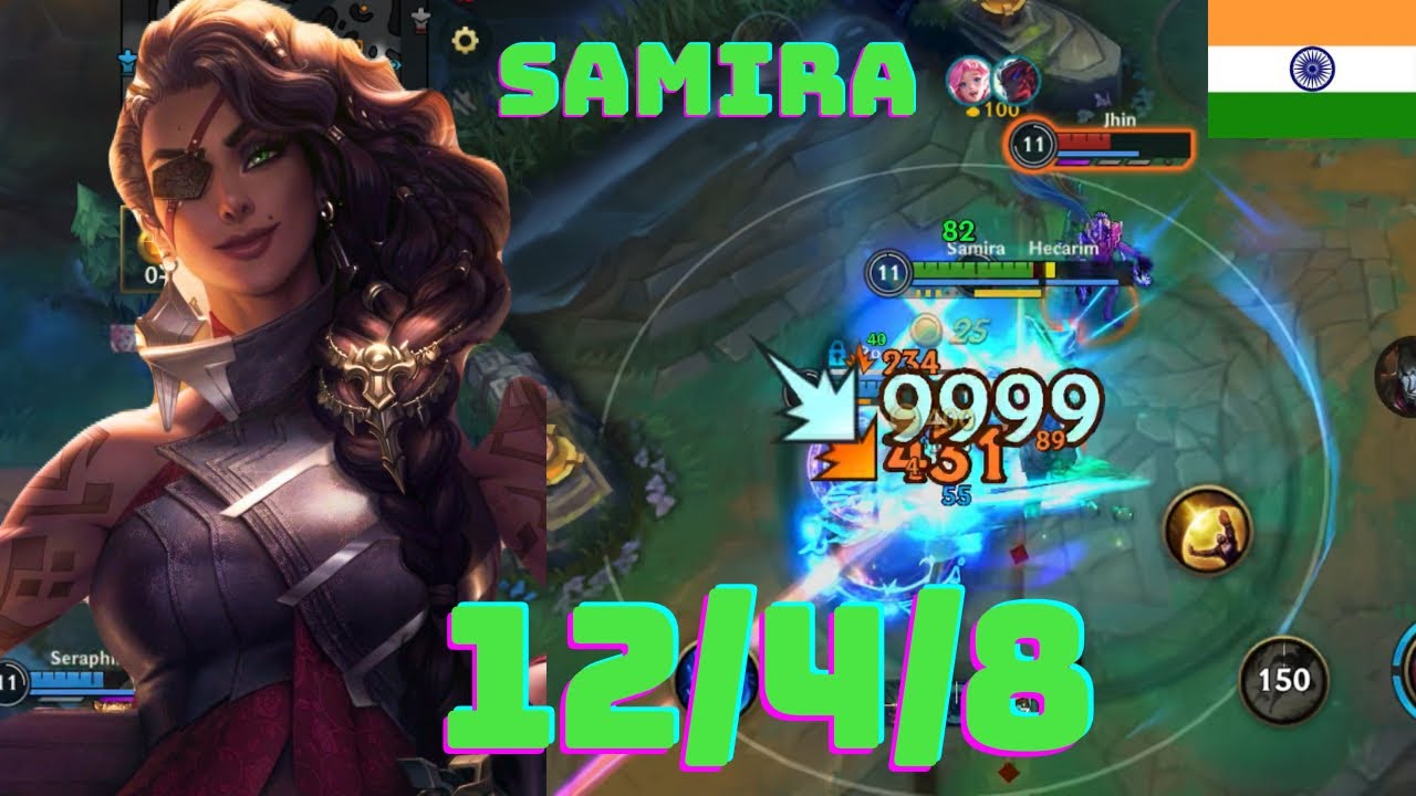SAMIRA | WILD RIFT INDIA | GAMEPLAY MOBA GAME @wildrift #wildriftindia #mobagame #wildrift 