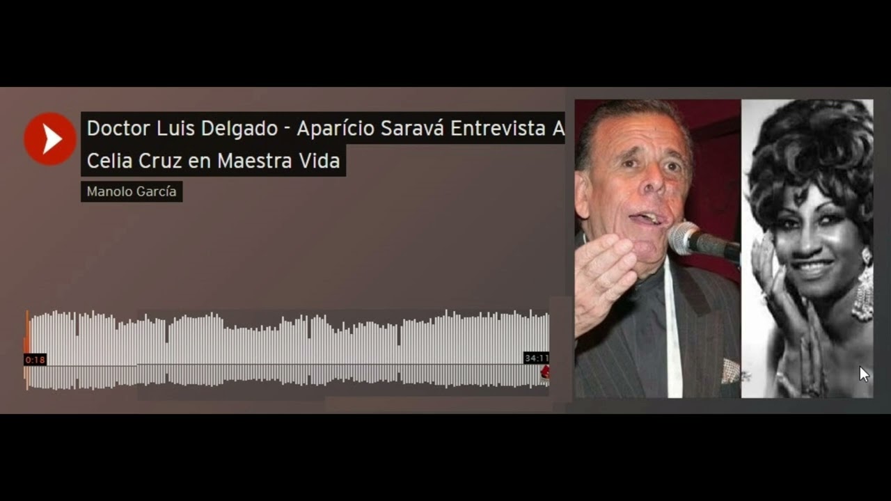 Celia Cruz en Maestra Vida del Dr. Lucho Delgado-Aparicio Saravá (entrevista) #celiacruz #salsa