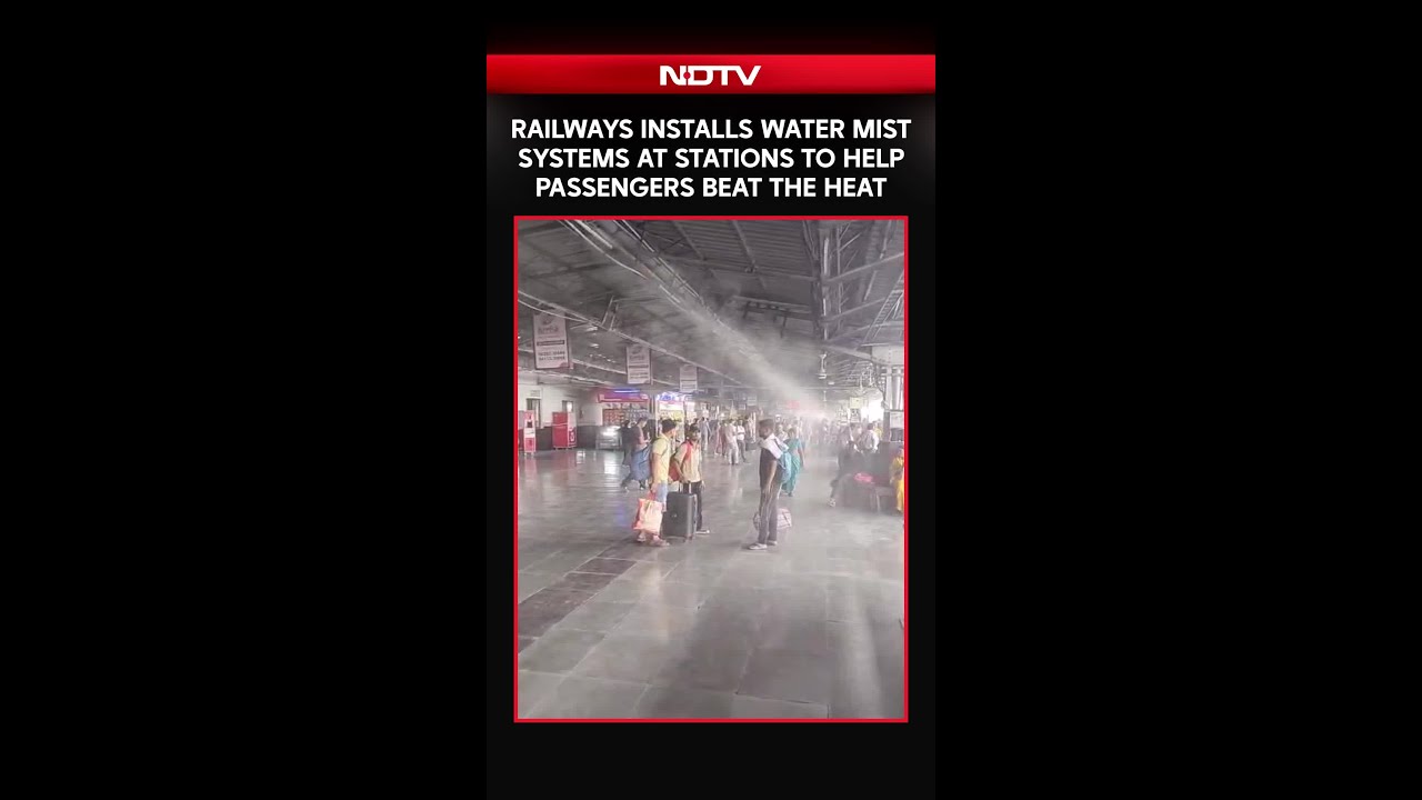 Indian Railways Installs Water Misting Systems At Stations Amid Rising Temperatures & Heatwave