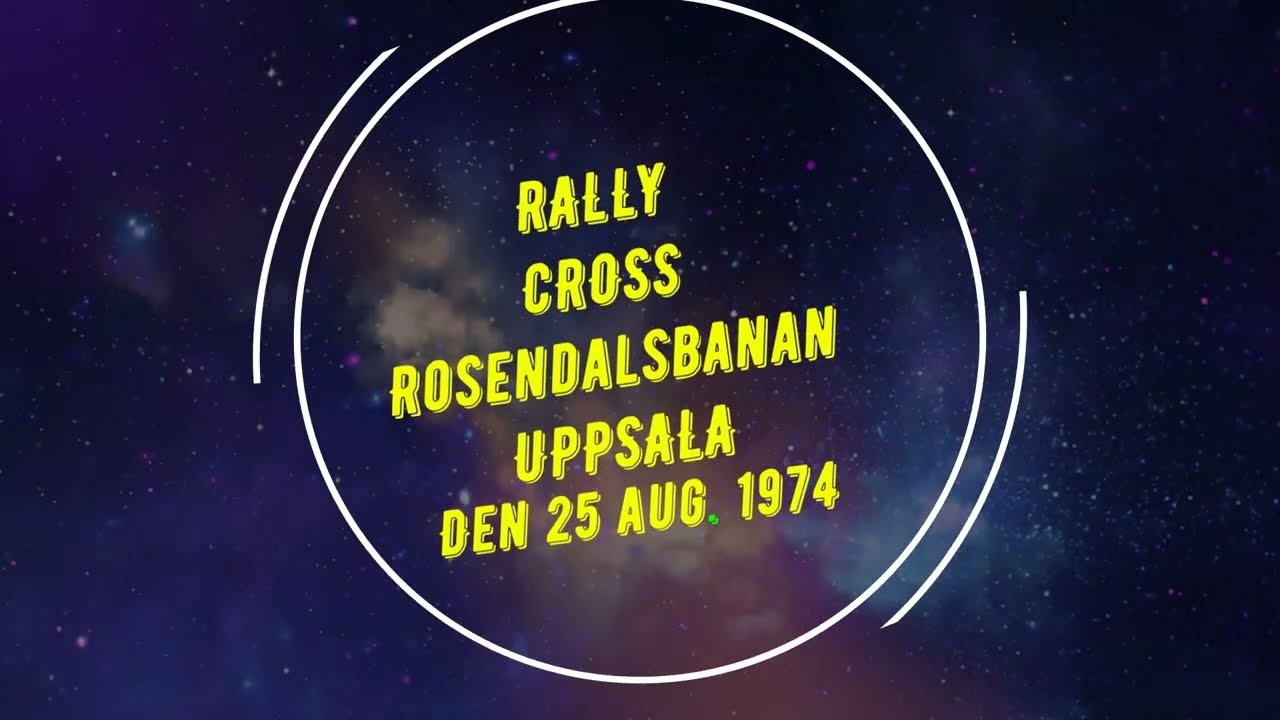 Rallycross på Rosendalsbanan, Uppsala den 25 aug. 1974