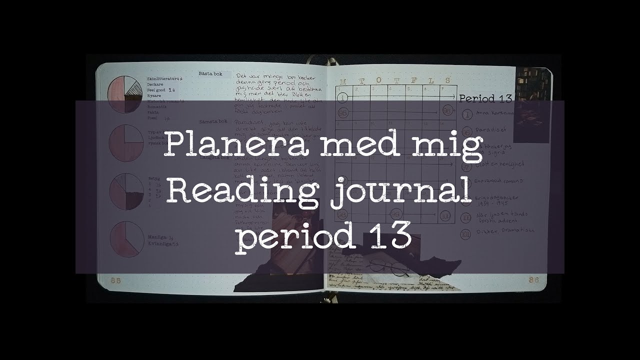 Planera med mig Reading journal Period 13