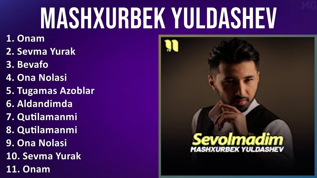 Mashxurbek Yuldashev 2025 MIX Top Hits   Onam, Sevma Yurak, Bevafo, Ona Nolasi