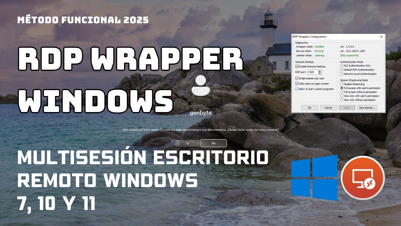 Multisesi&oacute;n RDP Windows 11: Conectar Varios Usuarios Simult&aacute;neamente por Escritorio Remoto. RDP