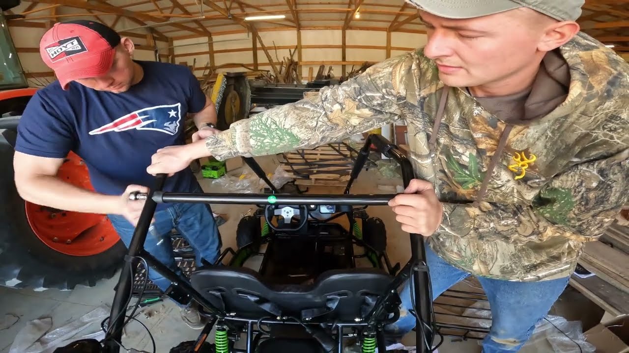 ALL NEW GREENWORKS 60V ELECTRIC GO KART Assembly First FUN RIDE & REVIEW!