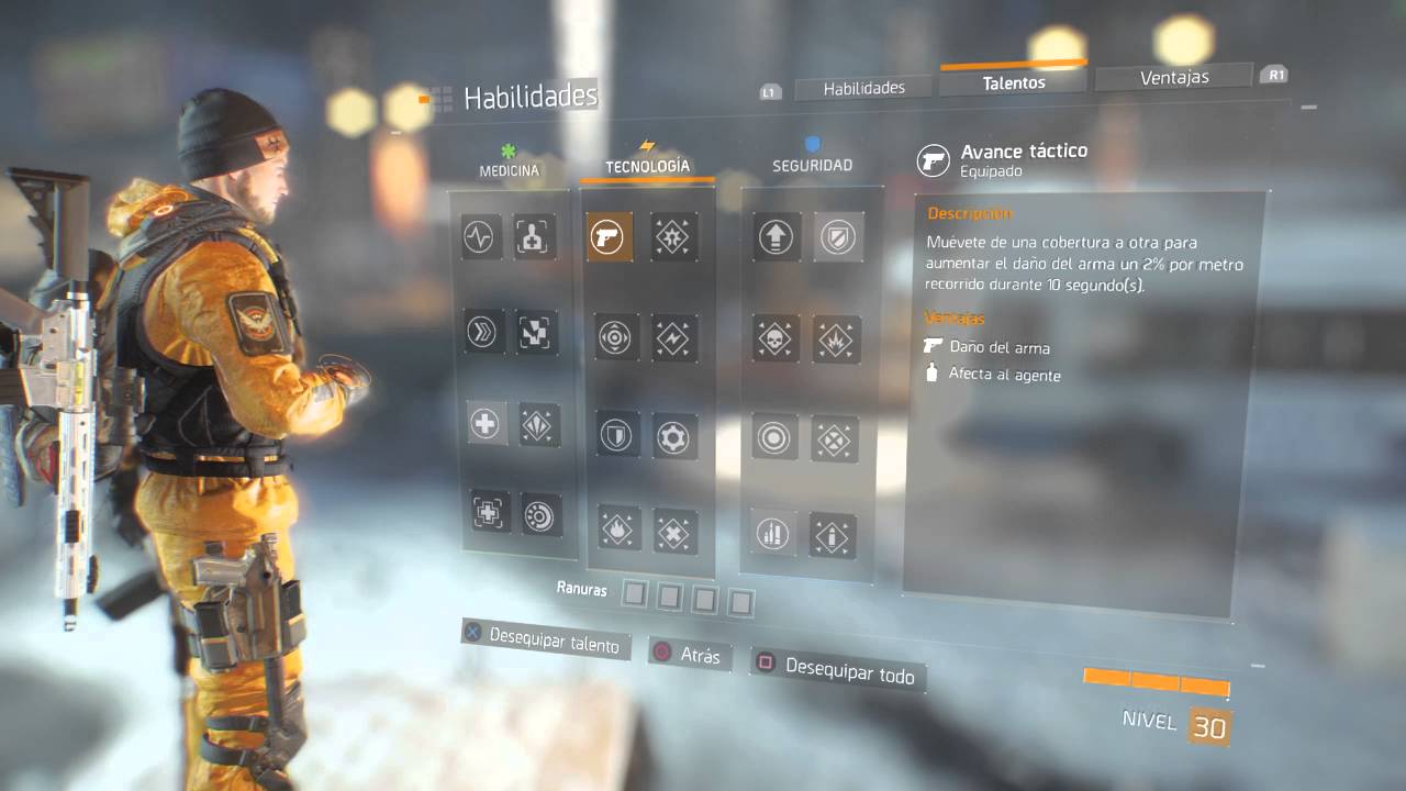 The Division: Guia de Habilidades y Talentos para jugar en equipo o en solitario