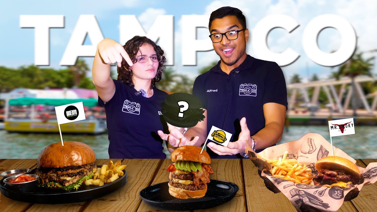 Probando LAS MEJORES hamburguesas de TAMPICO| Triple antoj-oh