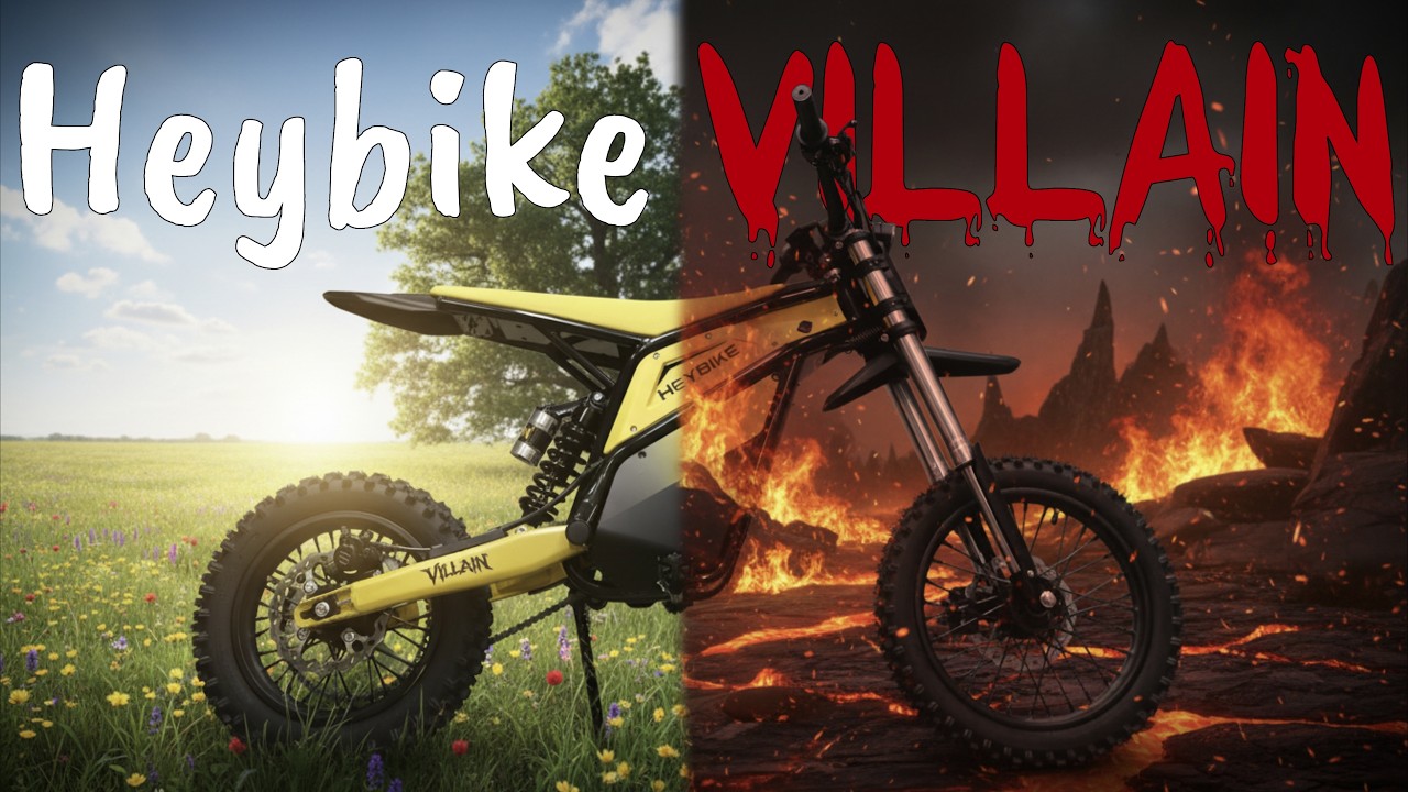 HeyBike's Newest Two-Faced Electric Dirt Bike: The Villain
