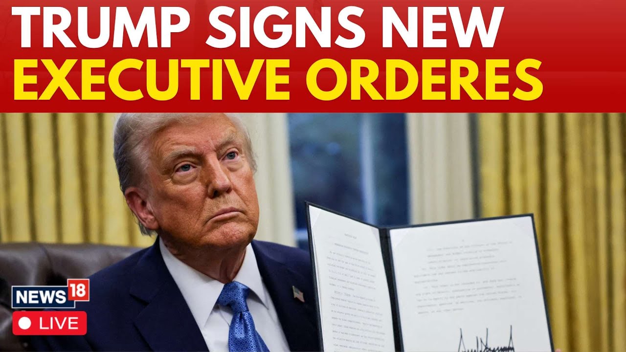 LIVE | Trump Latest News | Trump Signs New Executive Orders Before Meeting Benjamin Netanyahu | N18G