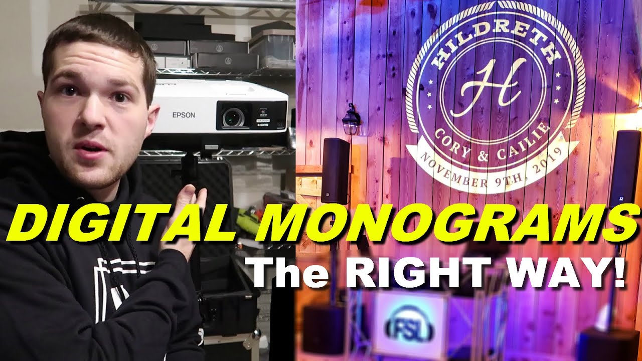 Mobile DJ Tutorial: How to do digital Monogram or gobo | Epson Projector | Tips Projectorgram
