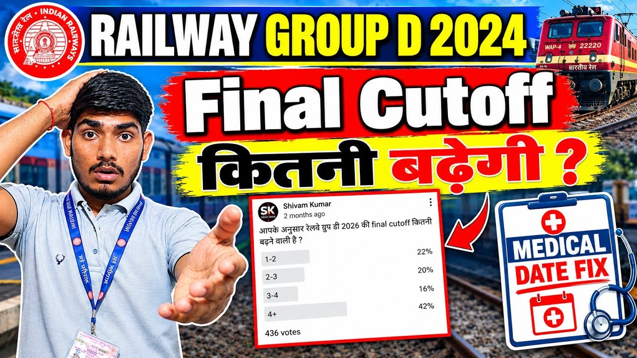 RRB Group D Cut Off | Group D 2024 Final Result | Group D Final Result 2024 | Group D Cut Off