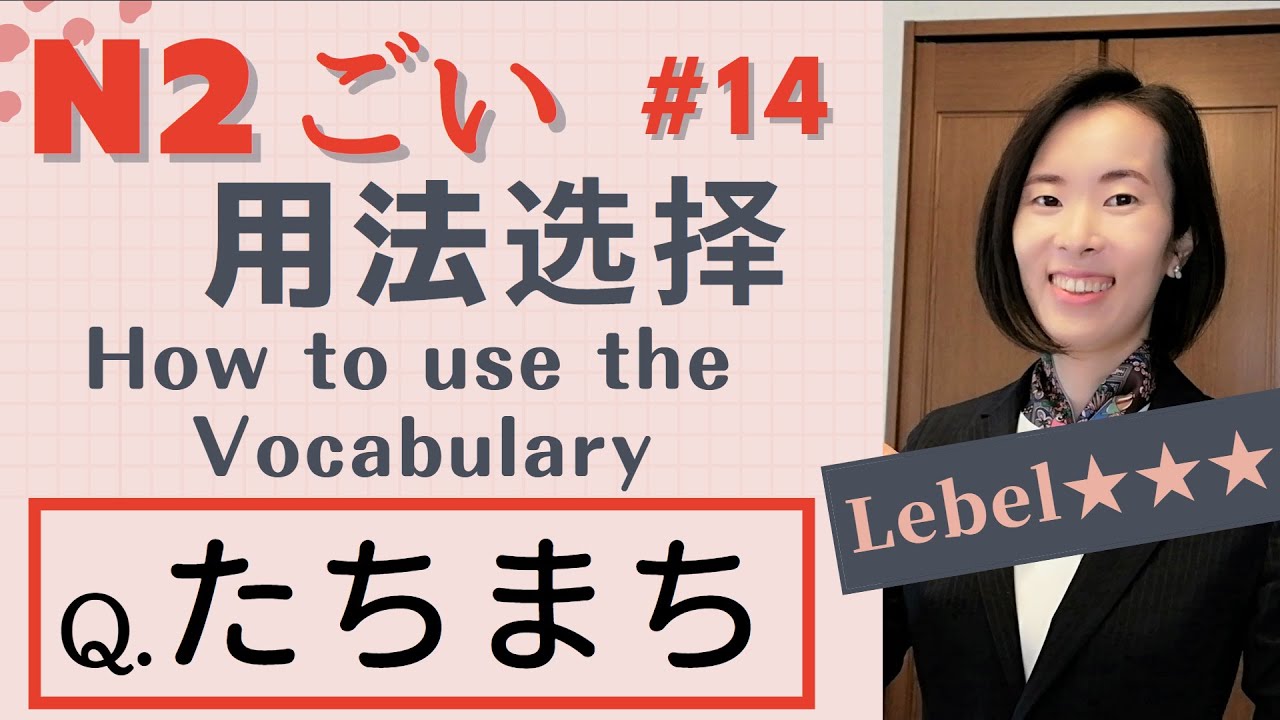 JLPT N2【語彙】練習問題 用法选择-练习／【N2 Vocabulary​】Practice Questions & Answers | How to use the Vocabulary #14