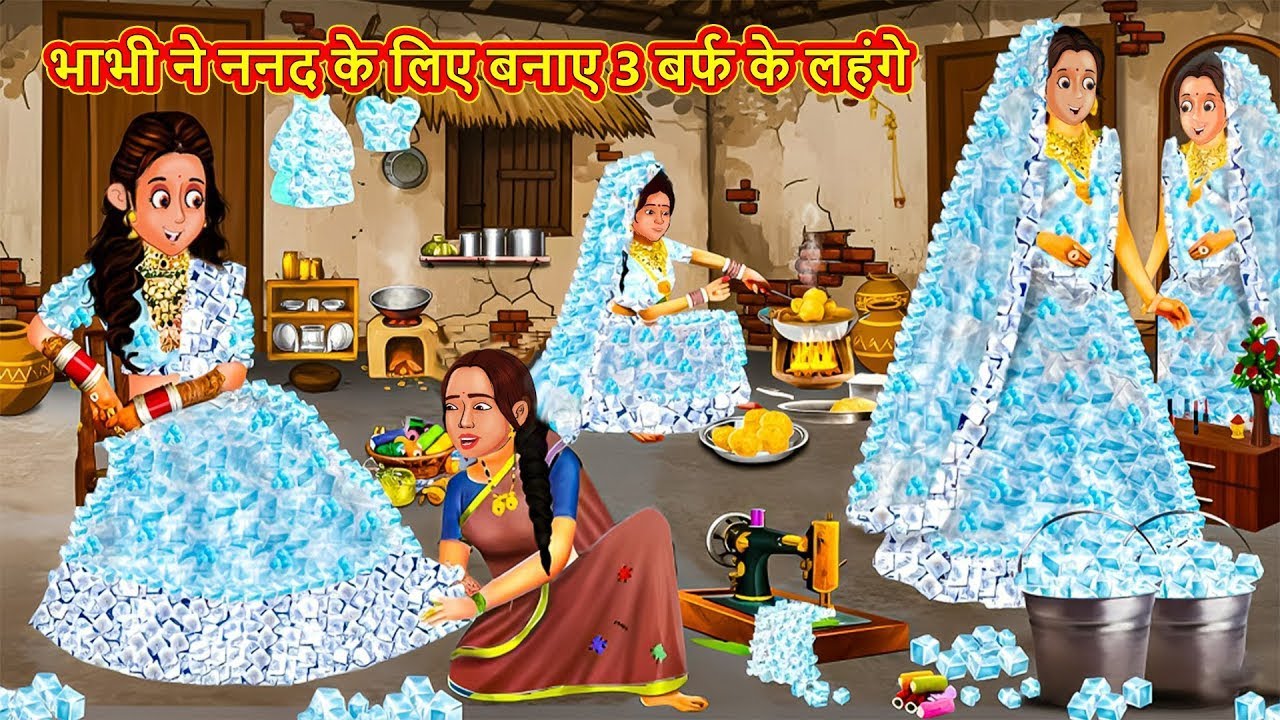 भाभी ने ननद के लिए बनाए 3 बर्फ के लहंगे | StoryTime | Saas Bahu | New Story | Kahaniya | HindiStorie