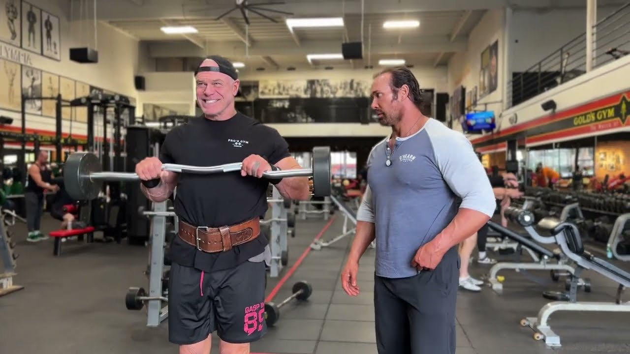 Mike O'Hearn And Billy Gunn Training Arms Golds Venice