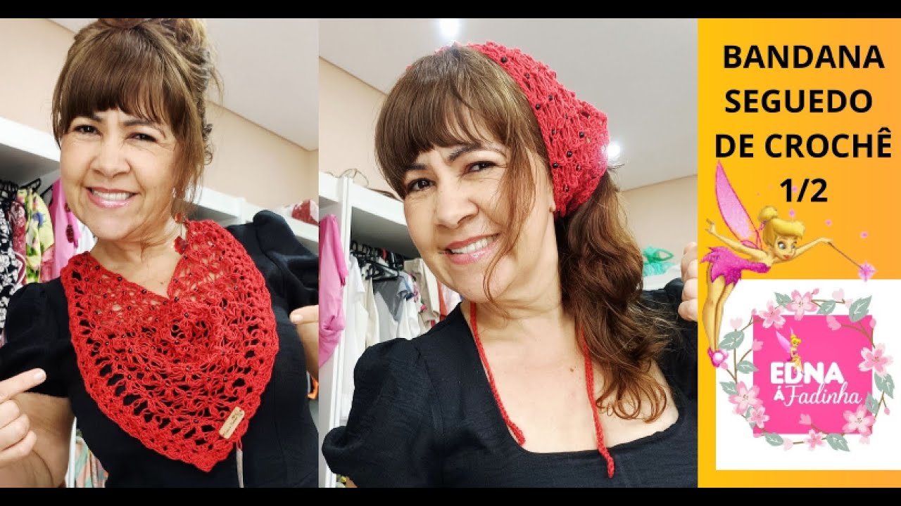 BANDANA SEGREDO DE CROCHÊ PARTE 1/2