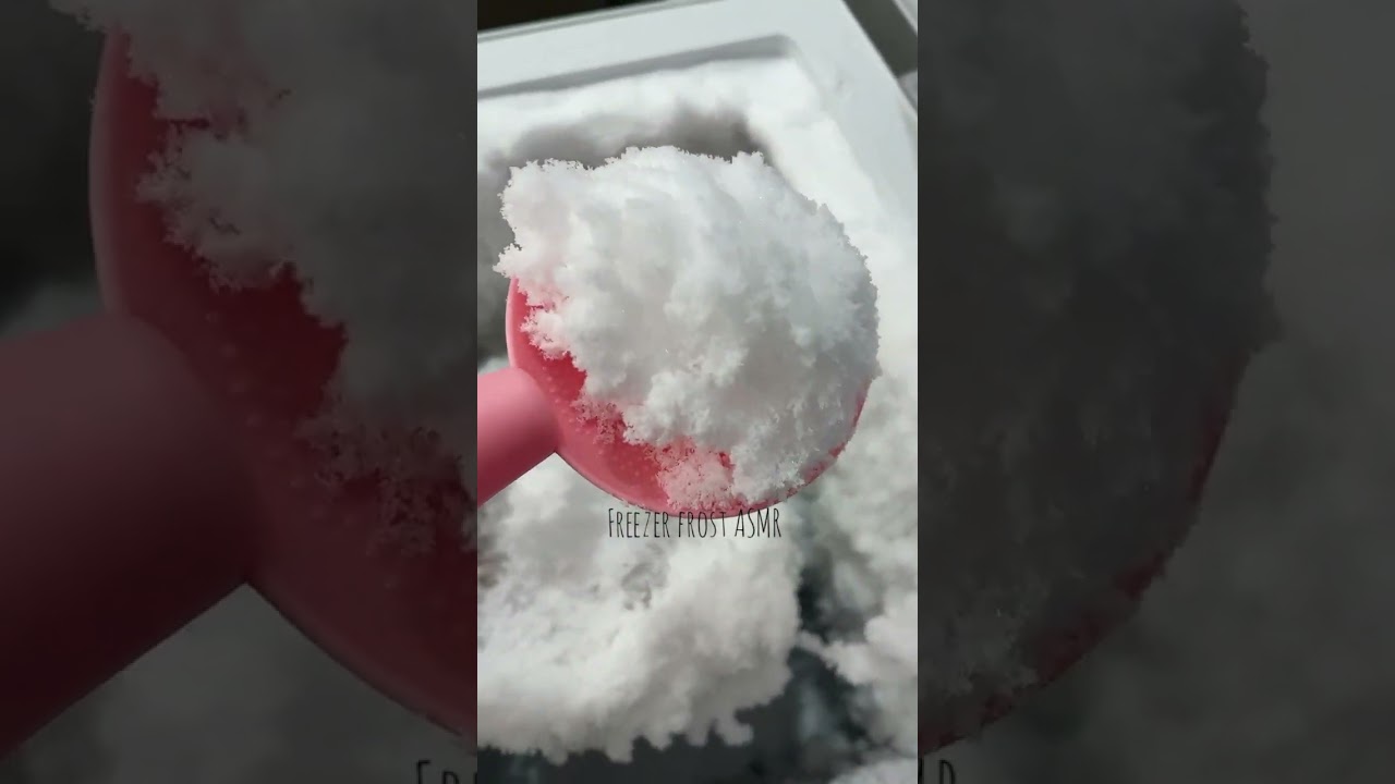 ICE SCRAPING WITH SPOON #ICEEATING #ASMR