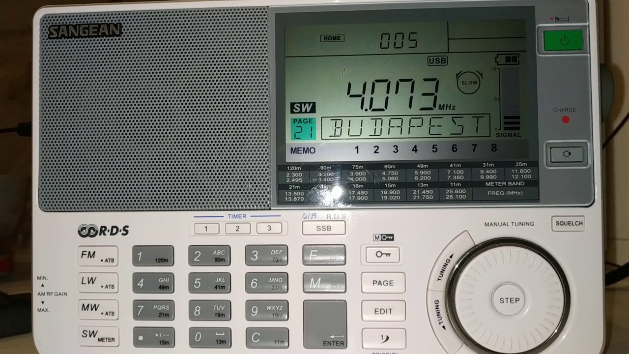 Sangean ATS-909.  4073 kHz, usb