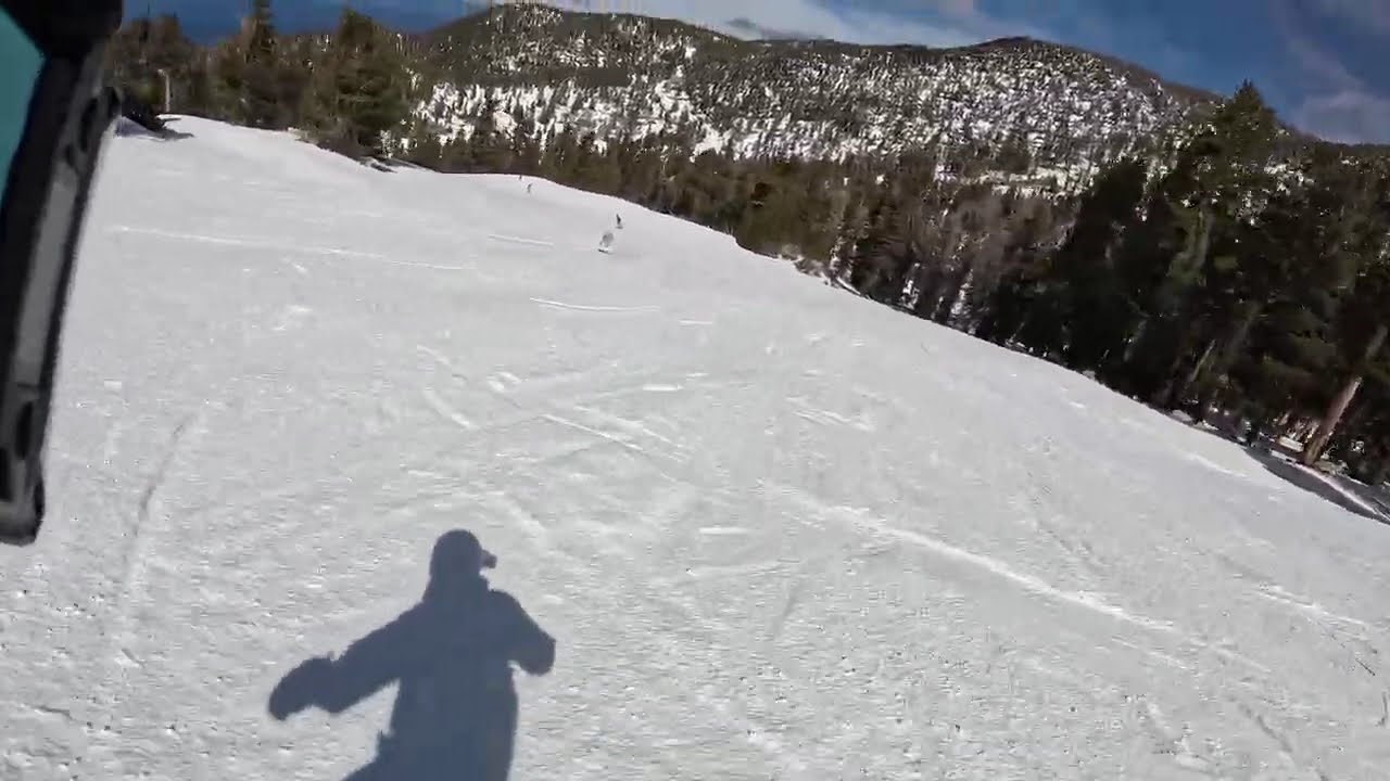 Leo's slide down the High Five at Heavenly .