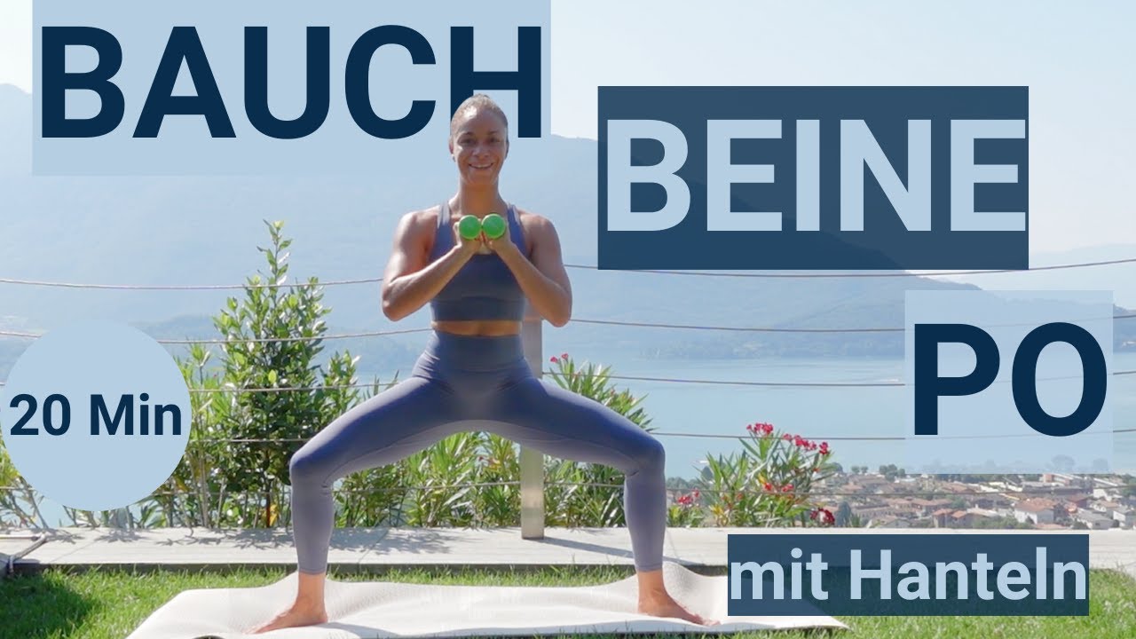 20 Min Pilates Bauch Beine Po mit Hanteln | Straff & Stark Zuhause