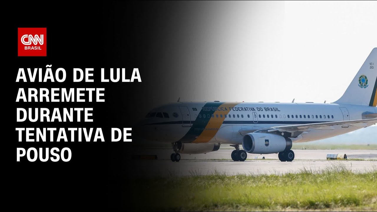 Avião do presidente Lula arremete durante tentativa de pouso em Sorocaba | CNN 360°
