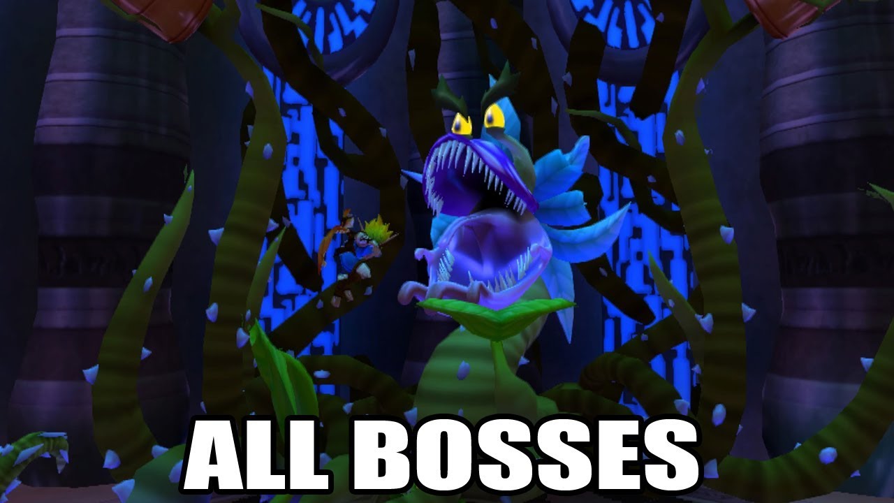 Jak & Daxter: The Precusor Legacy - All Bosses (With Cutscenes) HD
