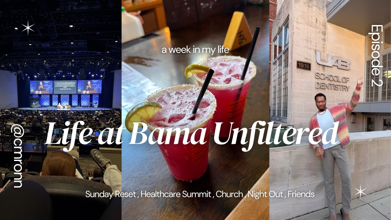 LIFE AT UNIVERSITY OF ALABAMA | A week in my life | church | cooking | healthcare summit | b-day