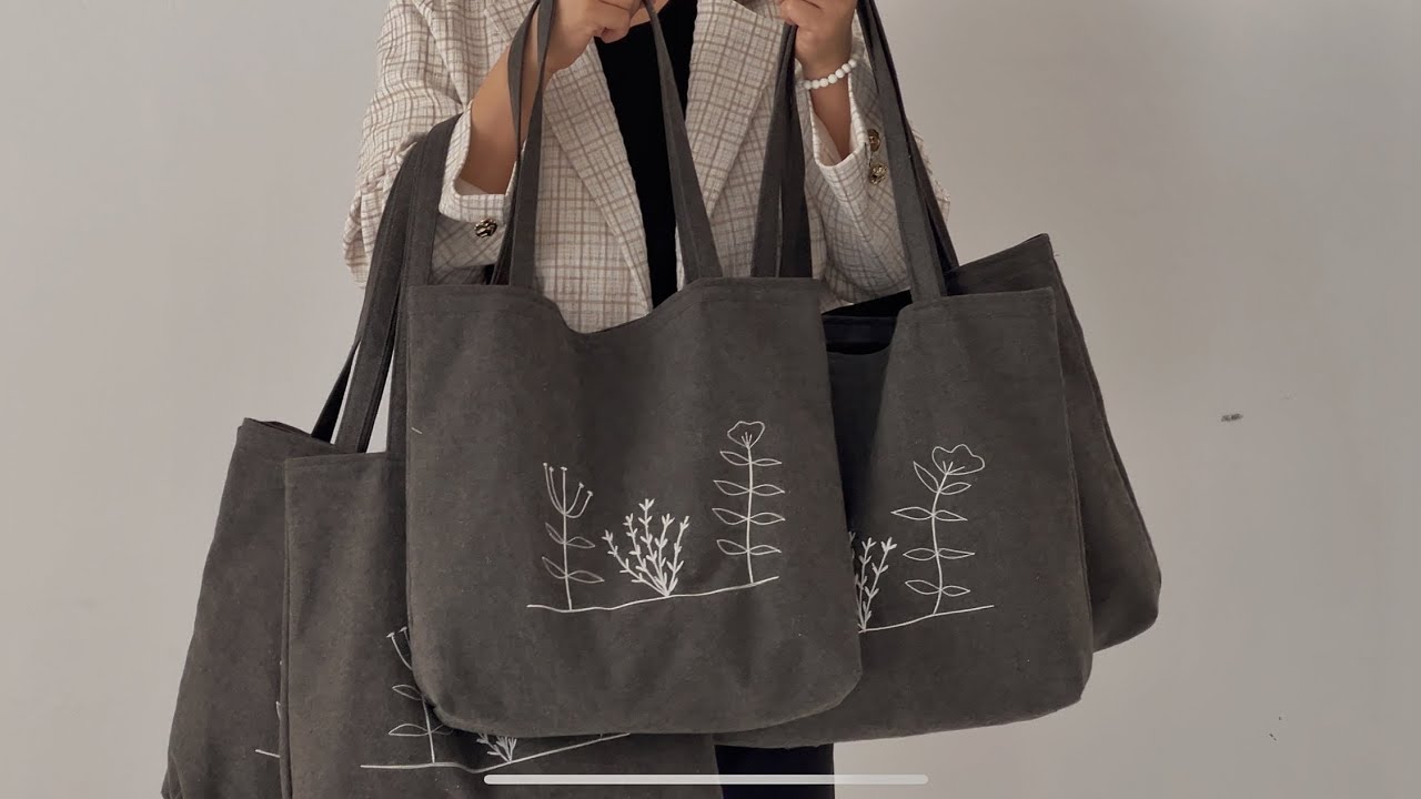 For Every Housewife and Beginner Who Wants to Sew an Embroidery Tote Bag Easily!