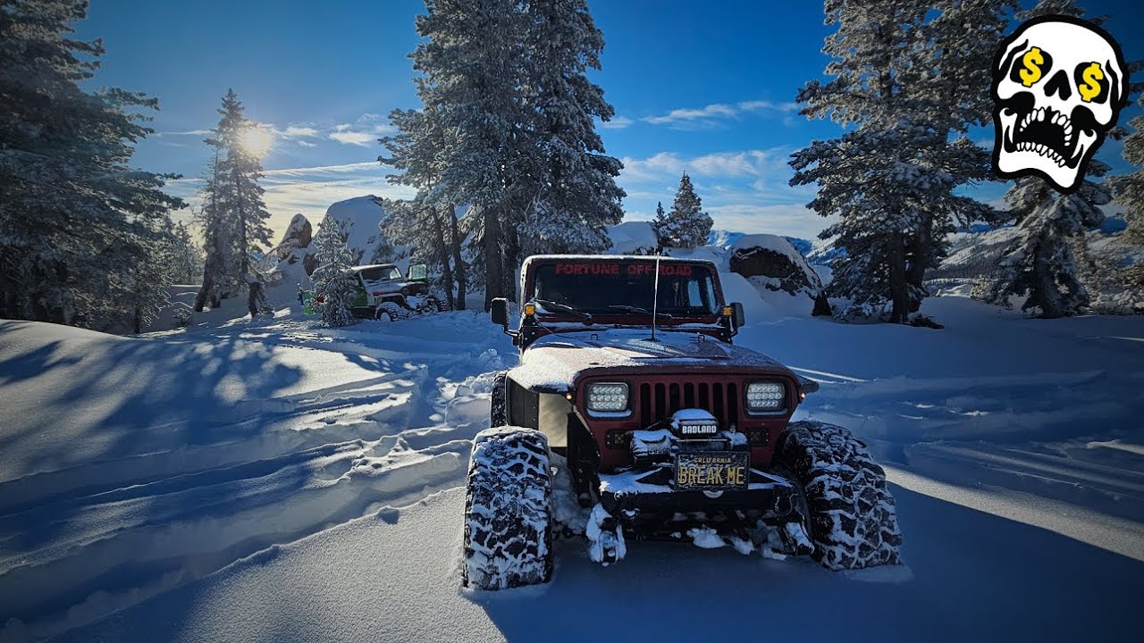 Fat Tires and Frozen Tents | Jeeps Snow Wheeling to Summit Campsite!