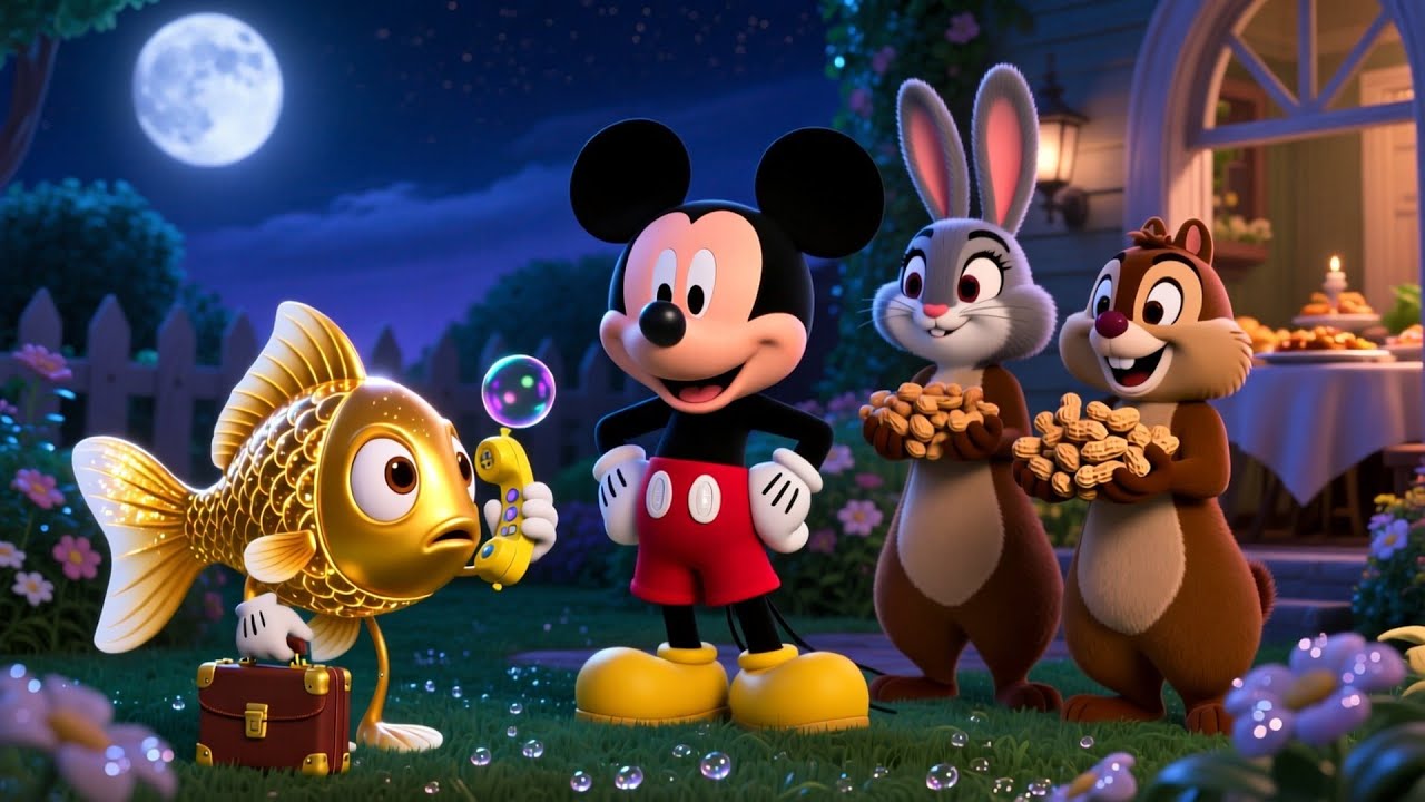 🐭🐟 Mickey Mouse & The Goldfish’s Secret Job 🕵️✨ | Full  Funny Kids Adventure Story | Mystery & Fun!