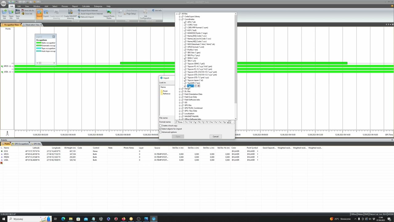 GNSS Postprocessing - Topcon Magent Tools