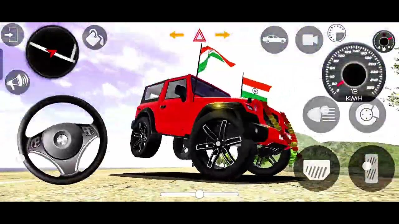 Modified Mahindra Thar😈Games:Indian Red Thar (Gadi Wala Games) Car Game Android Game - #2026