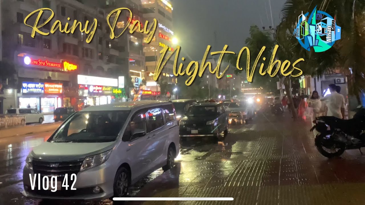 Walking in the Rain, Rainy Day in Dhaka city| Relaxing walk in the Rain|Vlog-42@Ahsan Emu/ Time pass