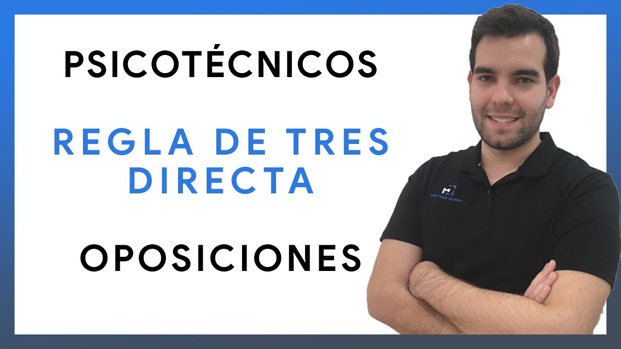 ✅ Psicotécnicos | Ejercicio regla de tres directa | Oposiciones  👨🏻‍🏫
