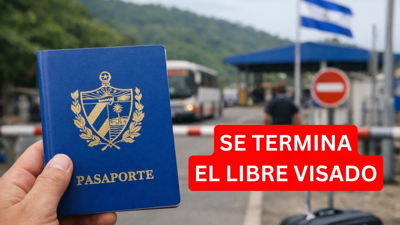 URGENTE 🚨 Nicaragua elimina el libre visado para cubanos