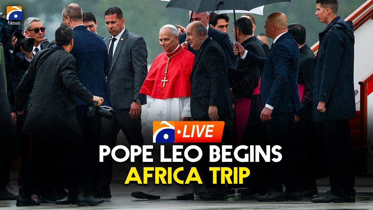 LIVE: Pope Leo XIV visits Algeria to open Africa trip | Geo News English