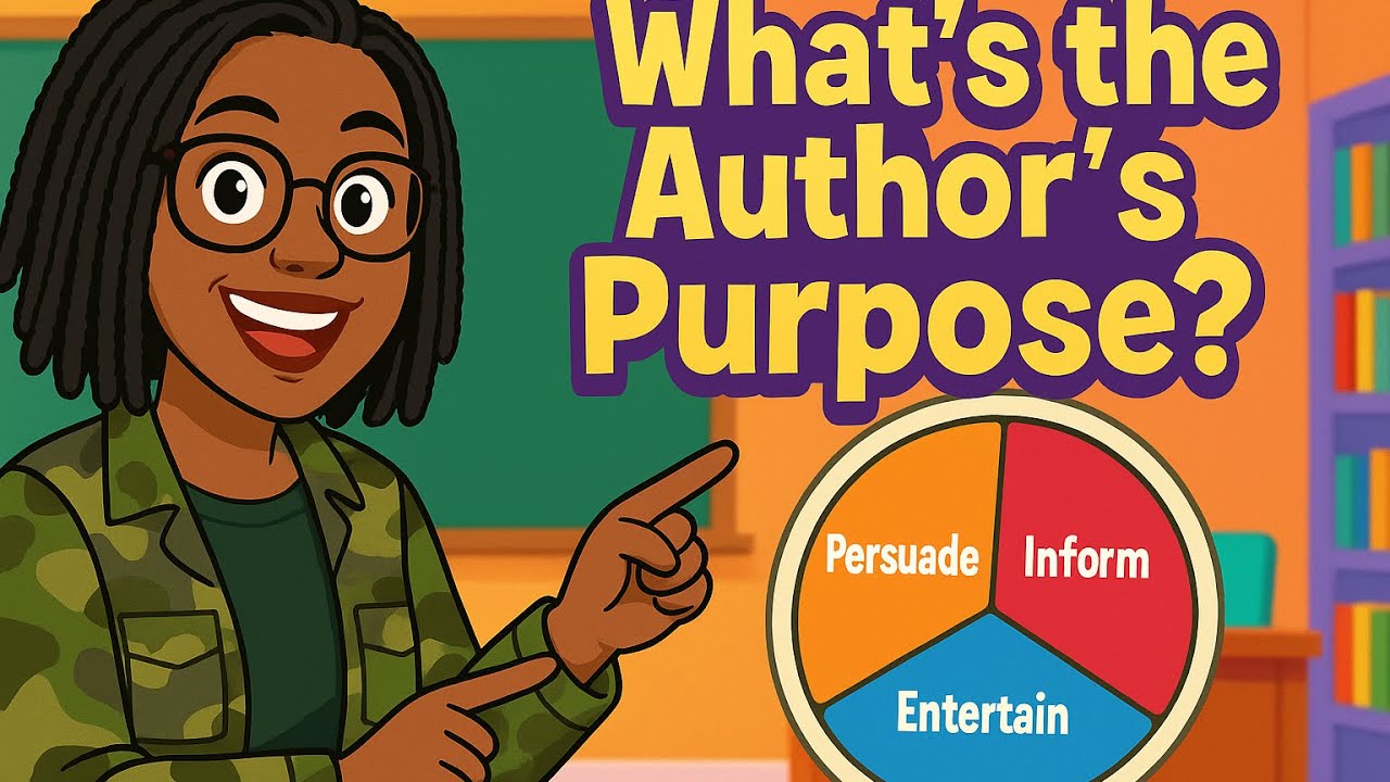 Author’s Purpose Explained! 🍰 P.I.E. with Teacher T | Persuade, Inform, Entertain