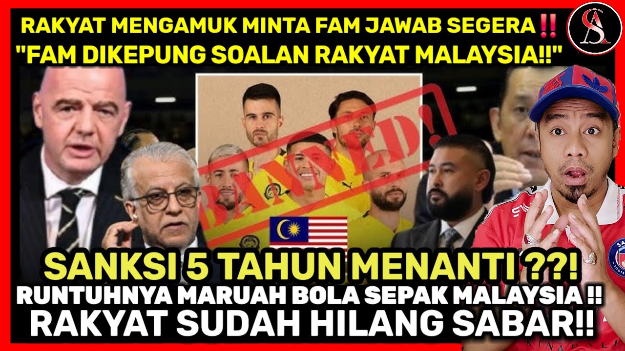 RUNTUHNYA MARUAH BOLA SEPAK MALAYSIA‼️ RAKYAT TURUN ‘BERSUARA’‼️