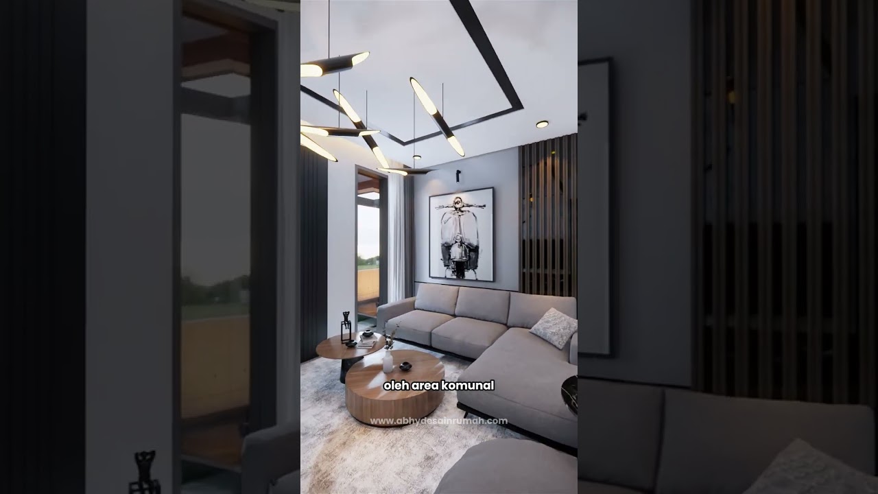Desain Rumah Industrial 2 Lantai Lebar 11 Meter Bapak Latif di Surabaya
