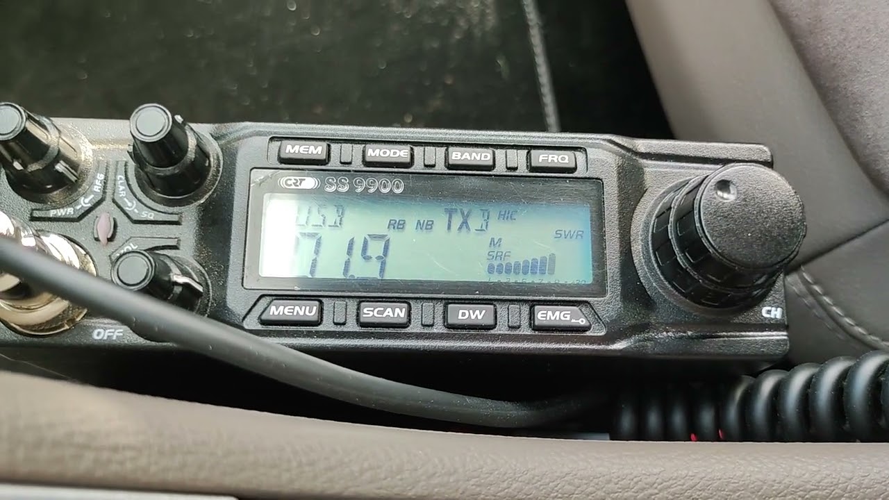 CB radio mobile DXing Holland to Poland QSO by SS9900 and Sirio 800 - 80cm long antenna