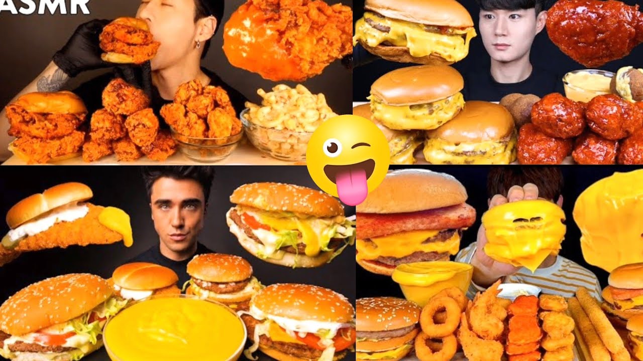Food Cravings| ASMR MUKBANG*BIGBITE* FAST FOOD EATING SHOW MOST SATISFYING COMPILATION| Mp4✅