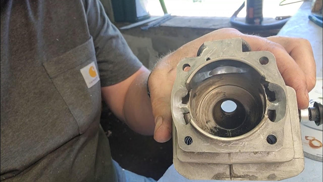 First ever full port job, Husqvarna 55