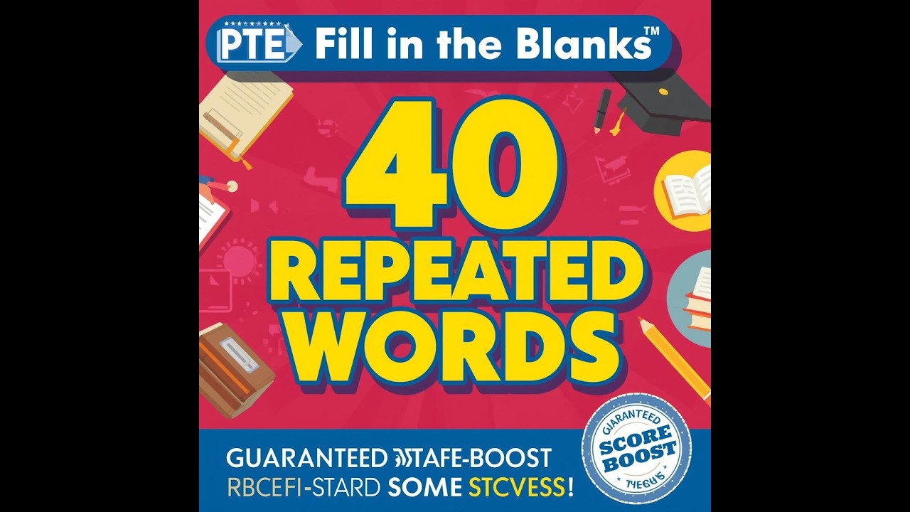 PTE Fill in the Blanks 🔥 40 Words That Come Again & Again | GUARANTEED SCORE BOOST 2026
