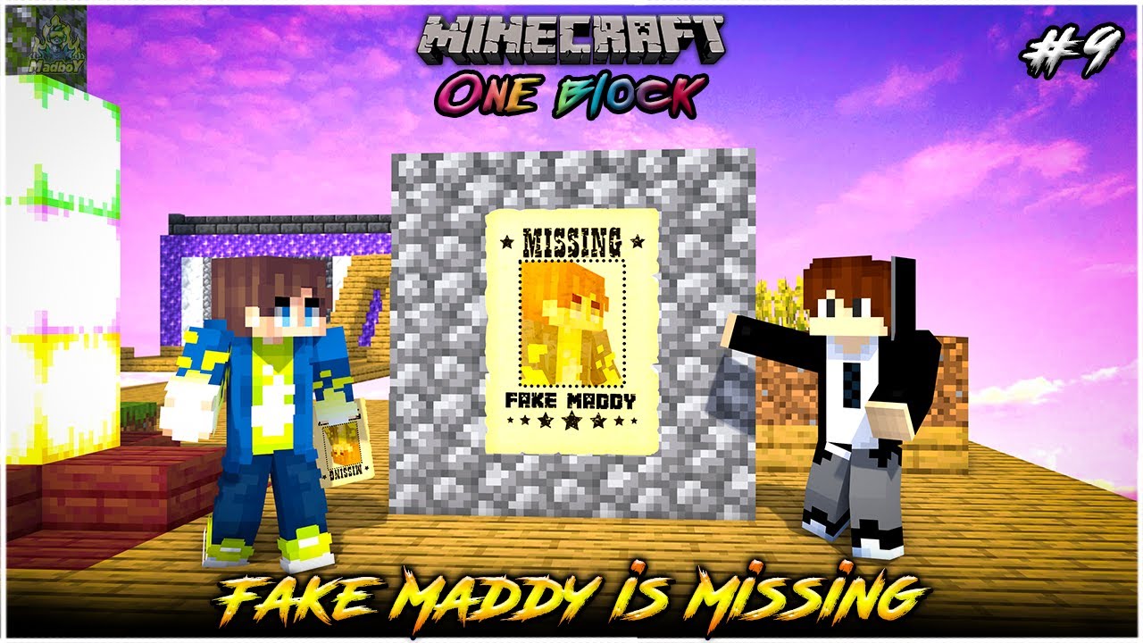 FAKE MADDY IS MISSING 😱 | ONE BLOCK | Minecraft in Telugu | Maddy Telugu Gamer