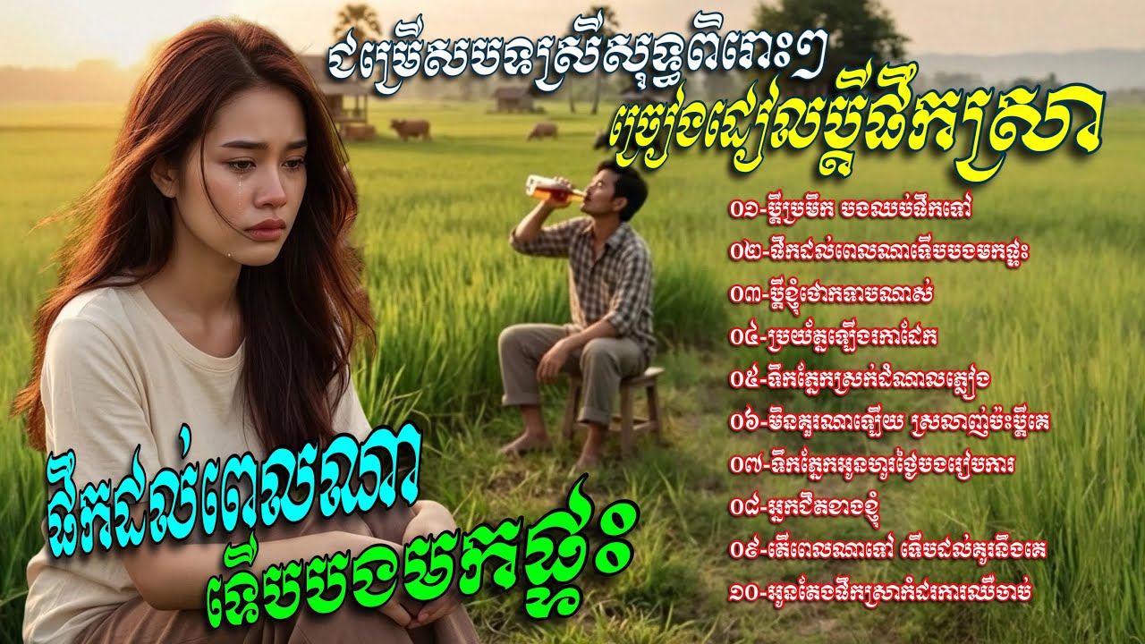 ជម្រេីសបទស្រីសុទ្ធពិរោះៗ​ ច្រៀងដៀលប្តីពូកែផឹកស្រា​💥ប្តីប្រមឹក​ បងឈប់ផឹកទៅ​ [Chin Channa Official]