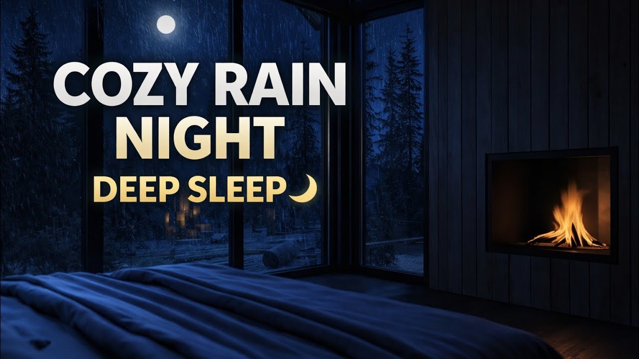 Cozy Rainy Night Sounds for Deep Sleep 🌙