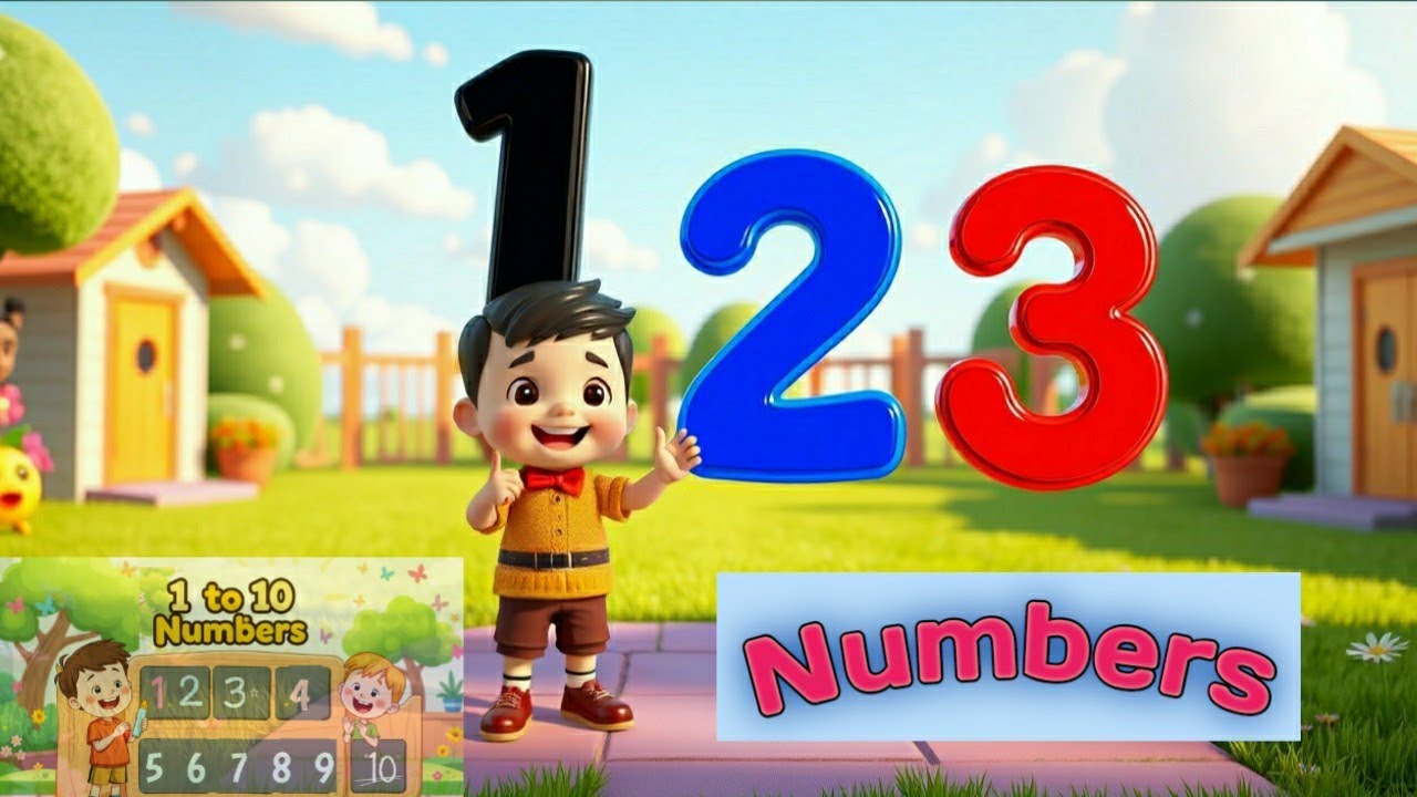Number Song 1-10 for Children | Counting Numbers for Nursery Kids | 1234 Numbers with Animation